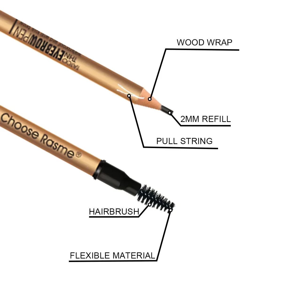 Nieuwe professionele microblading potlood permanente wenkbrauwpotlood tattoo waterdichte kunst tint make-up wenkbrauw pen versterkers cosmetische