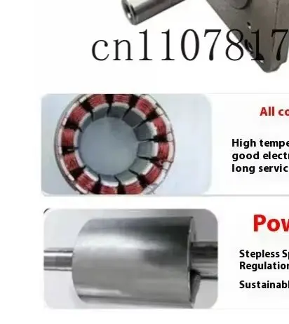 

High Power 220v 80mm Brushless Dc Servo Motor Kit Bldc Controller Speed Adjustable for Woodworking Lathe Belt Bead Machinery