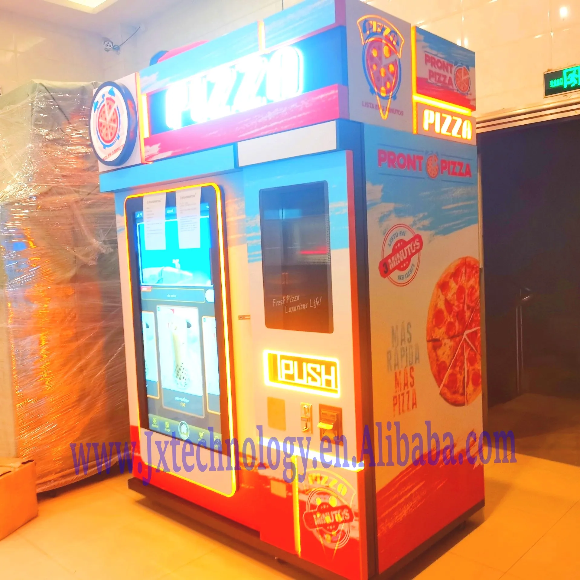 hot sale pizza vending machine instant hotfood hotdog roast chicken  vending machine