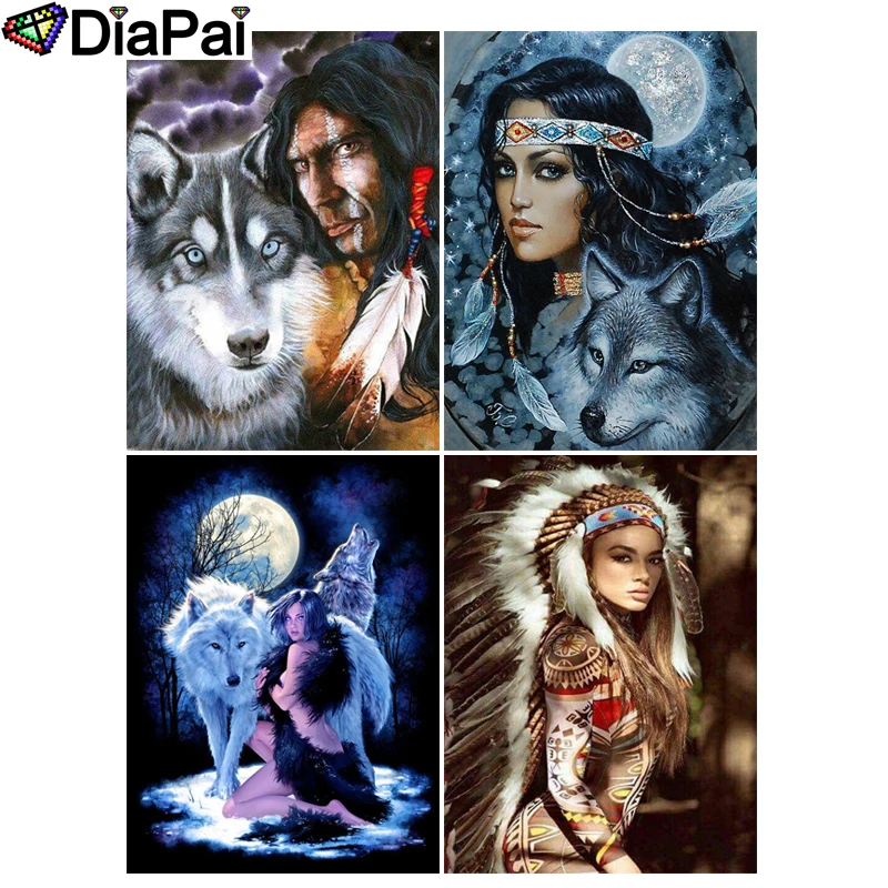 DIAPAI 5D DIY алмазная живопись 100% полная квадратная/круглая дрель 