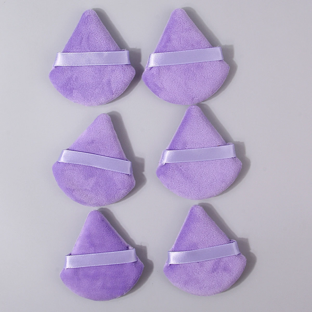 6 stuks superzachte driehoekige spons poederdons droog en nat poeder luchtkussenset voor tweeërlei gebruik make-up en schoonheidsmake-up speciaal