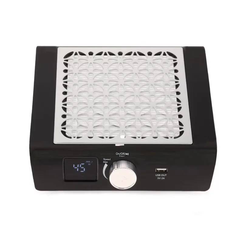 新入荷 85w 強力吸引 ブラシレスモーター 45000rpm ポータブル コードレス ネイルダストコレクター HDディスプレイ 回転速度