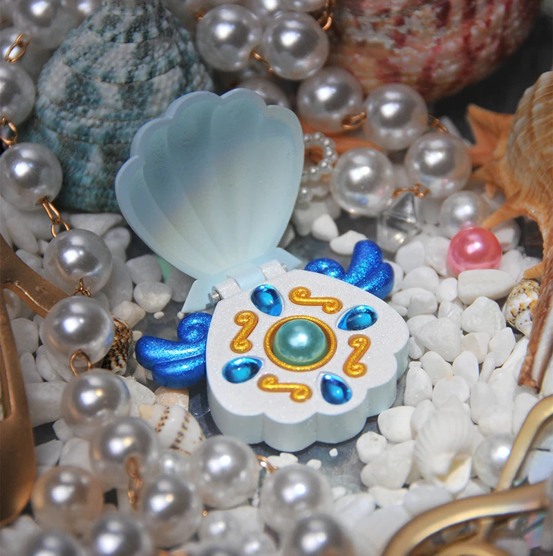 Mermaid Melody Pichi Pichi Pitch Lucia Nanami Rina Toin Hanon Hosho Cosplay Pearl Shell Necklace Resin Props