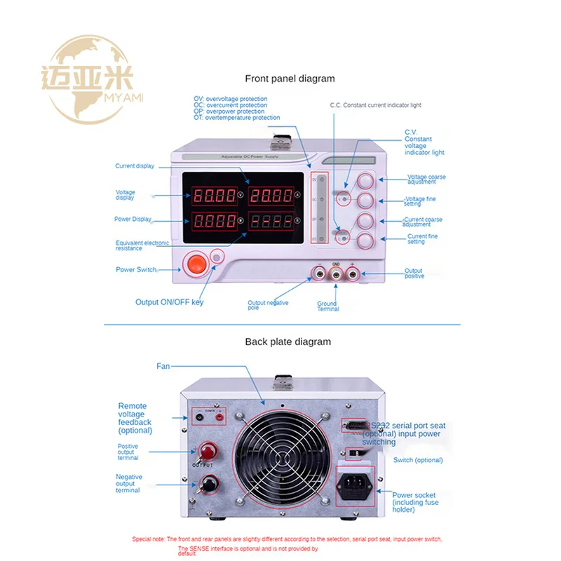 MYAMi High Power DC 30V 50V 60V 120V 150V 300V 400V 500V 600V 800V Adjustable 2A 3A 5A 10A 20A 30A 50A 60A Switch Power Supply