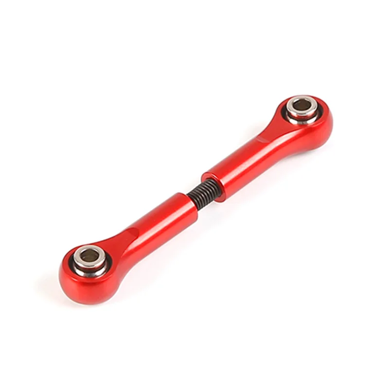 Metal Steering Gear Pull Rod for 1/5 Losi 5T Rovan LT King Motot, Modified and Upgraded Accessories,Red