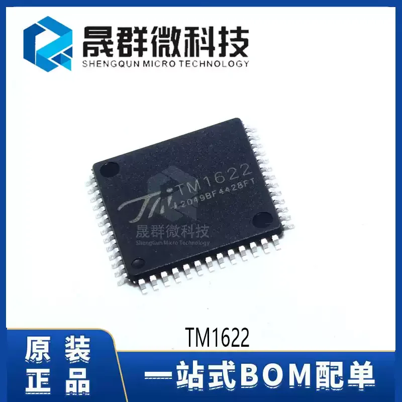10-100pcs of brand new original TM1622 LQFP-44 192 point memory image and multifunctional LCD driver