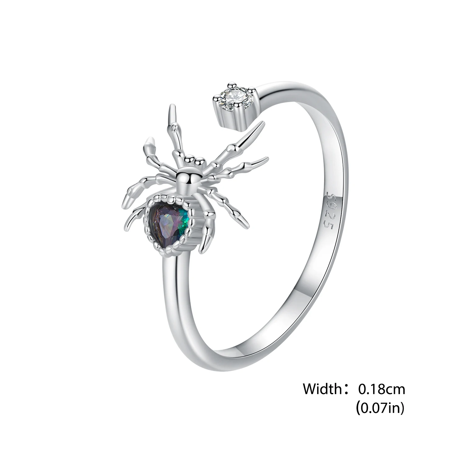 WOSTU Open Ring Sterling Silver Vintage Scorpion 3