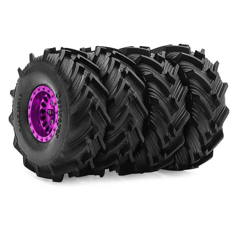 Set di Cerchi Beadlock 1.0 per Pneumatici Fuoristrada per Auto RC Crawler 1/24 Axial SCX24 FMS FCX24 Enduro24 AX24