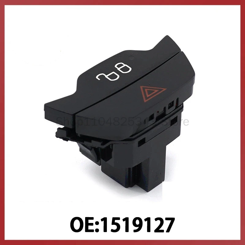 

1519127 Подходит для Ford Focus: Переключатель аварийной сигнализации, двойной мигающий индикатор, кнопка управления аварийной сигнализацией