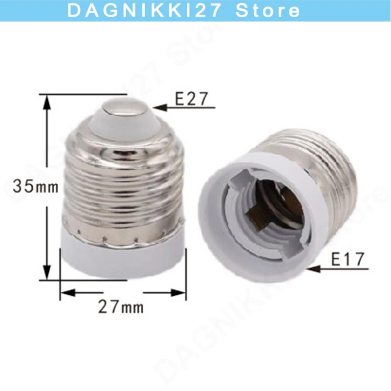 

1/2/5pcs E27 To E17 led bulb power Socket Base holder Halogen CFL Light Bulb Lamp Adapter Converter v