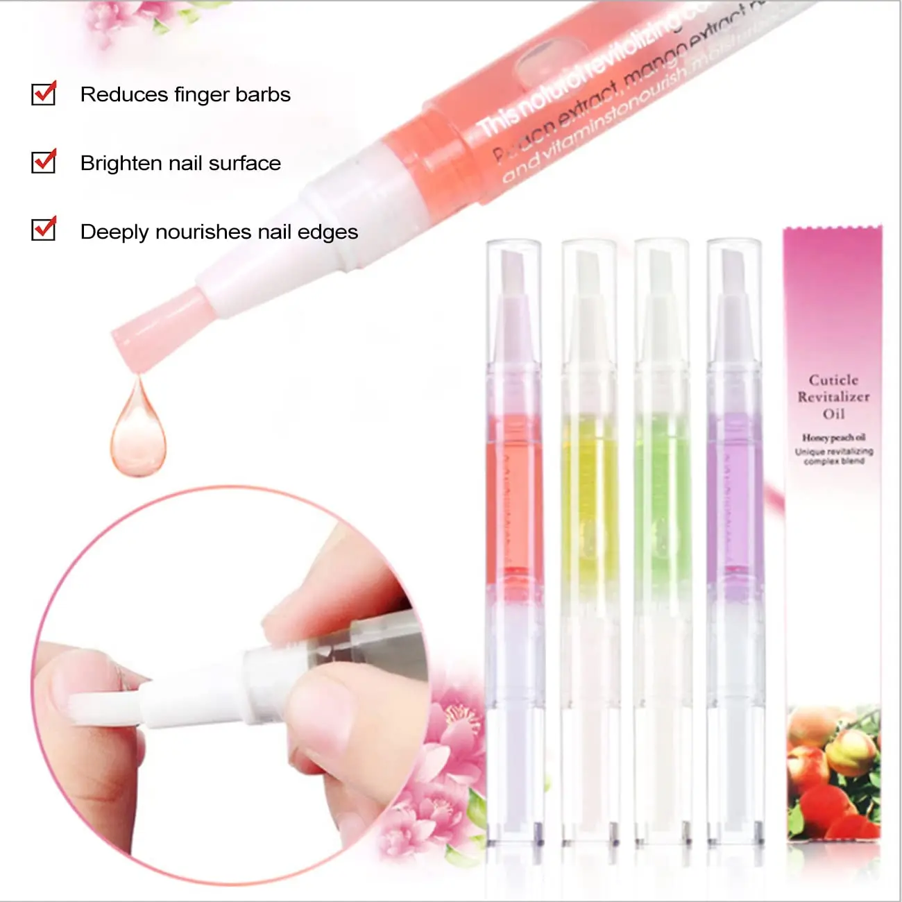 1Pc Nail Voeding Olie Pen Nail Behandeling Nourishmen Cuticle Revitalizer Olie Voorkomen Dwangnagel Nagellak Voeden Huid 15 Ruikt