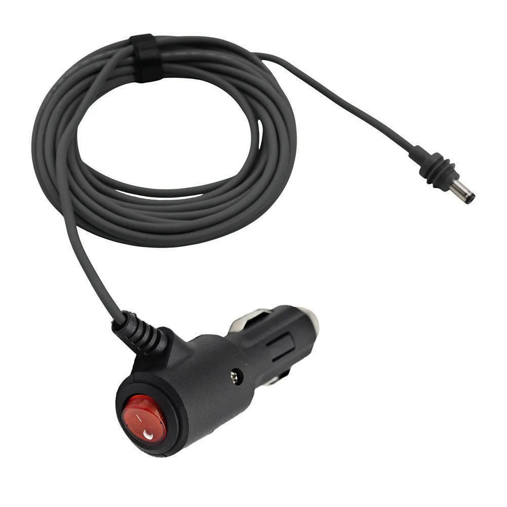 

Cord With Switch Power Supply Cord Black Gray Car Power Cord With Switch Suitable For Various Vehicles 3 Meters Length