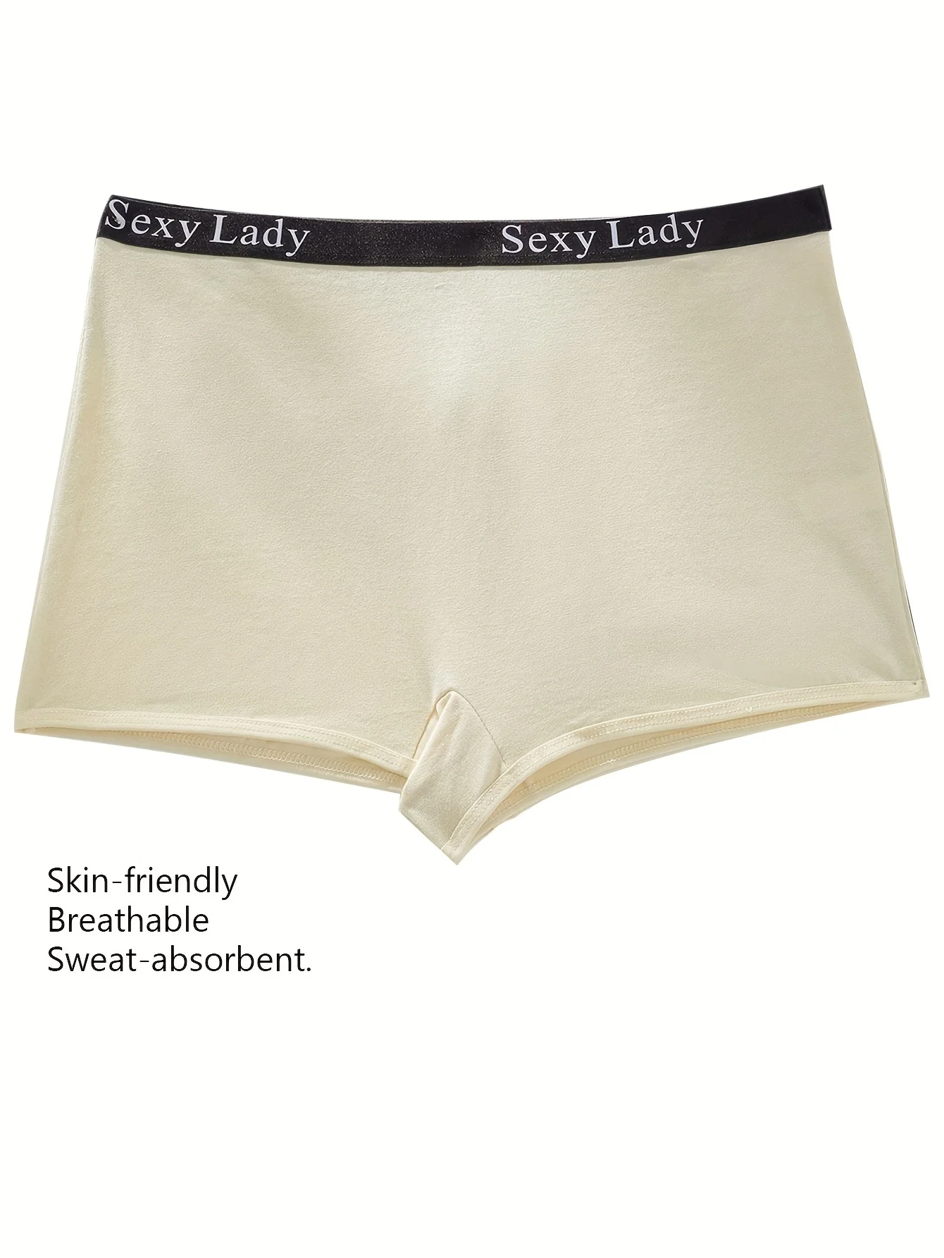 6 أزواج من الأحزمة الإنجليزية ذات الألوان العشوائية، سراويل داخلية نسائية رياضية ومريحة وقابلة للتنفس للسيدات #3