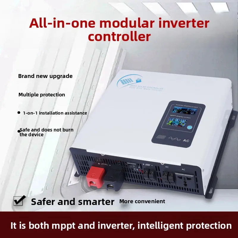 Off Grid Solar MPPT Inverter All In One Solar Charge Inverter 12V 24V 48V 1300W to 4000W For Home Photovoltaic System