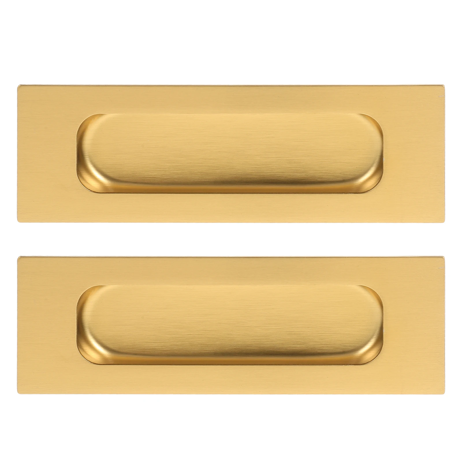

2 Pcs Stainless Steel Recessed Cabinet Door Handles Hidden Clasp Hands Grip Durable Safe Embedded Design Door