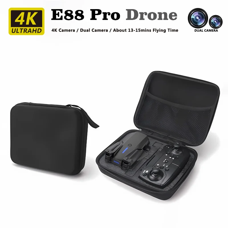 

НОВЫЙ E88 Pro Dual4K Дрон HD Камера FPV Складной Квадрокоптер Удержание высоты Четырехосевой БПЛА Аэрофотосъемка Игрушки Подарки