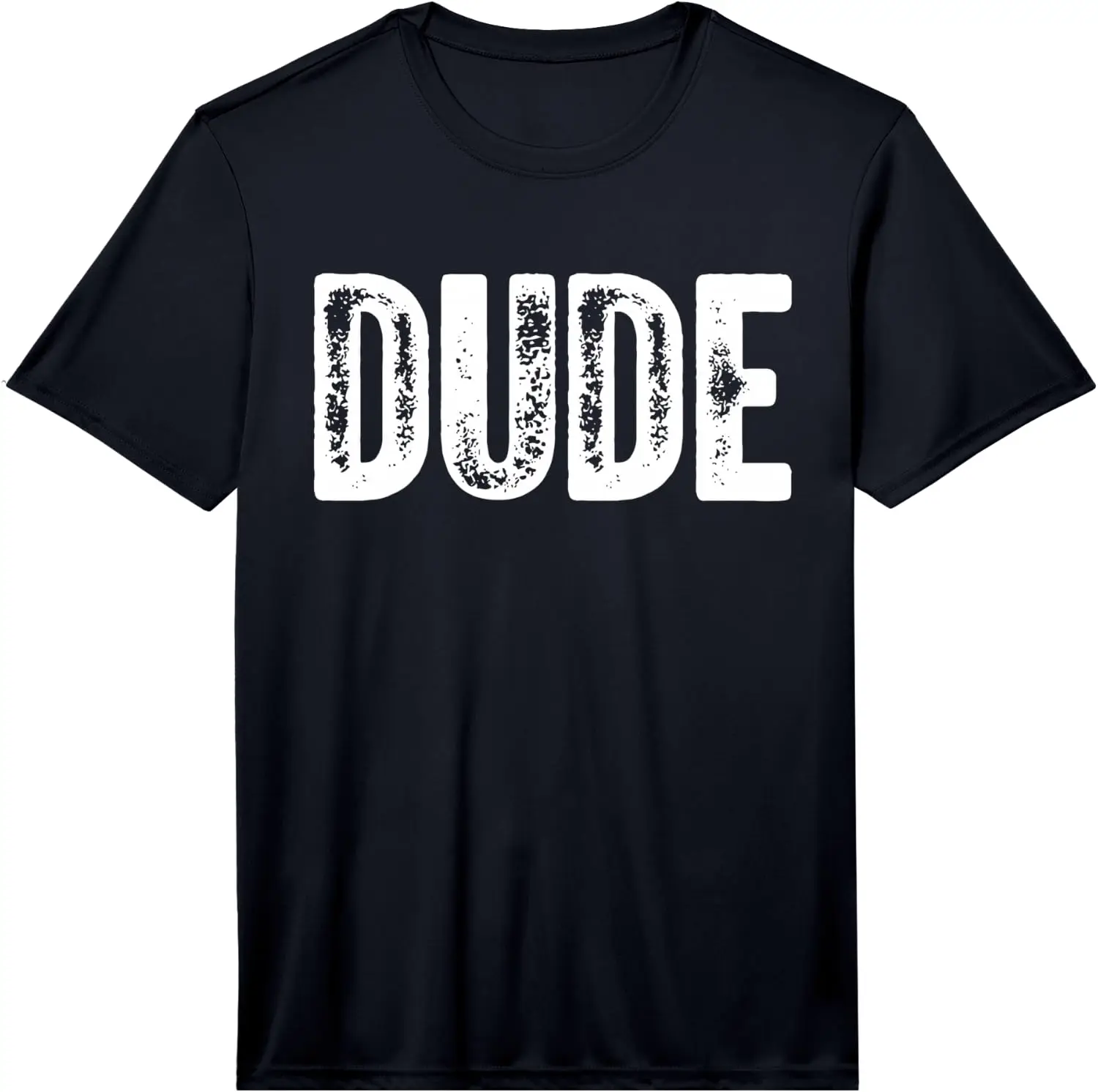 Men's Shirt - A Design That Says Dude Performance T-Shirt Men's Spooky Halloween Graphic Print T‑Shirt, Crew Neck Short Sleeve Casual Cotton Tee For Holiday Party Daily Street Wear.