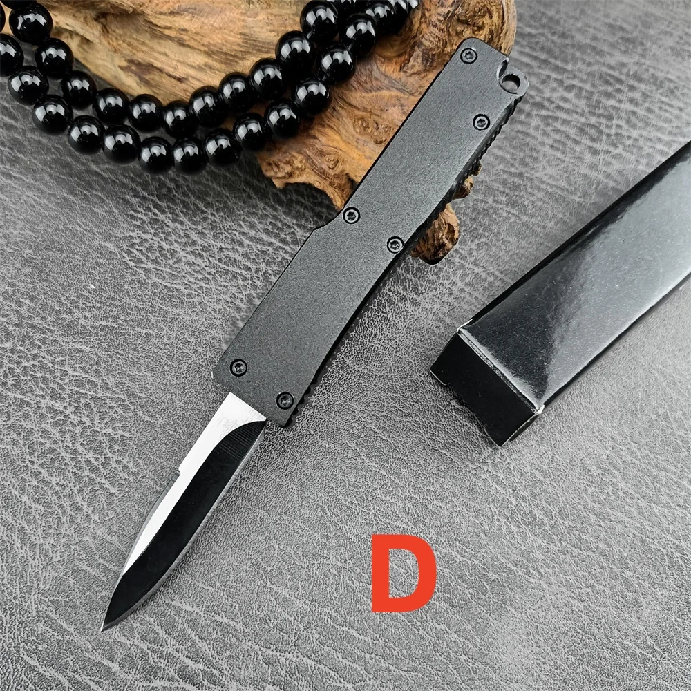 MICR UT 184-10S Series Glykon Knife D2 Blade Aluminum Alloy Inlaid G10 Handle Camping Outdoor EDC Pocket Knife Tools Tactical