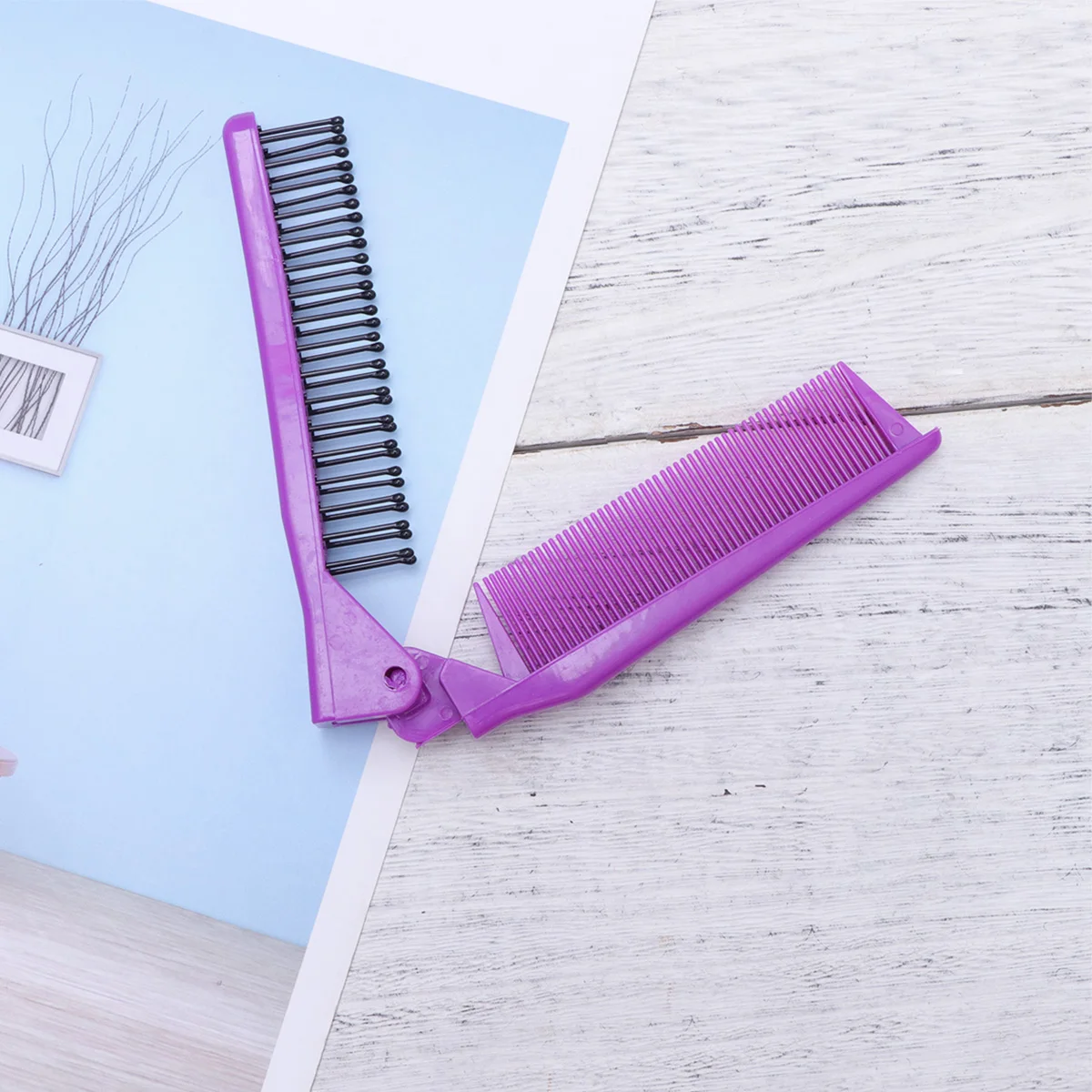

5pcs Anti static Travel Combs Compact Double sided Haircut Portable Tooth Comb Plastic Hair Tools for Salons Home Use