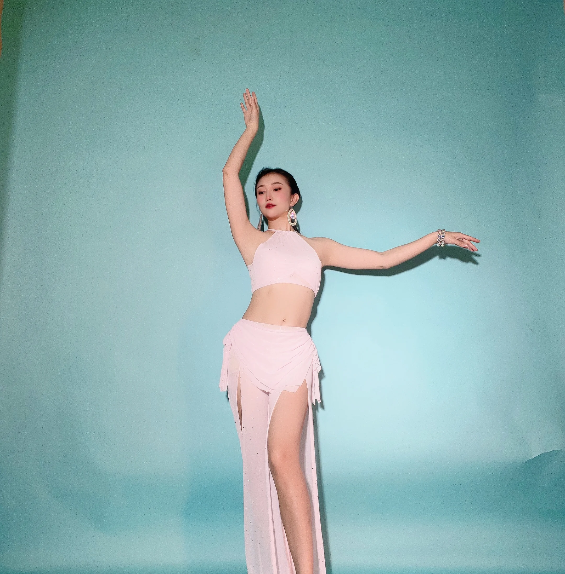 Danza del ventre per principianti sexy Danza orientale 2024 Nuovo vestito da pratica up Costume da performance Fitn Abbigliamento sportivo Pratica orm