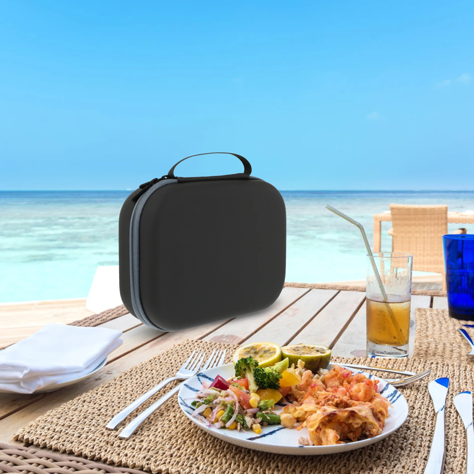 

Suitcase Drone Storage Bag Quadcopter Tote Remote Control Travel Black Zipper Pouch