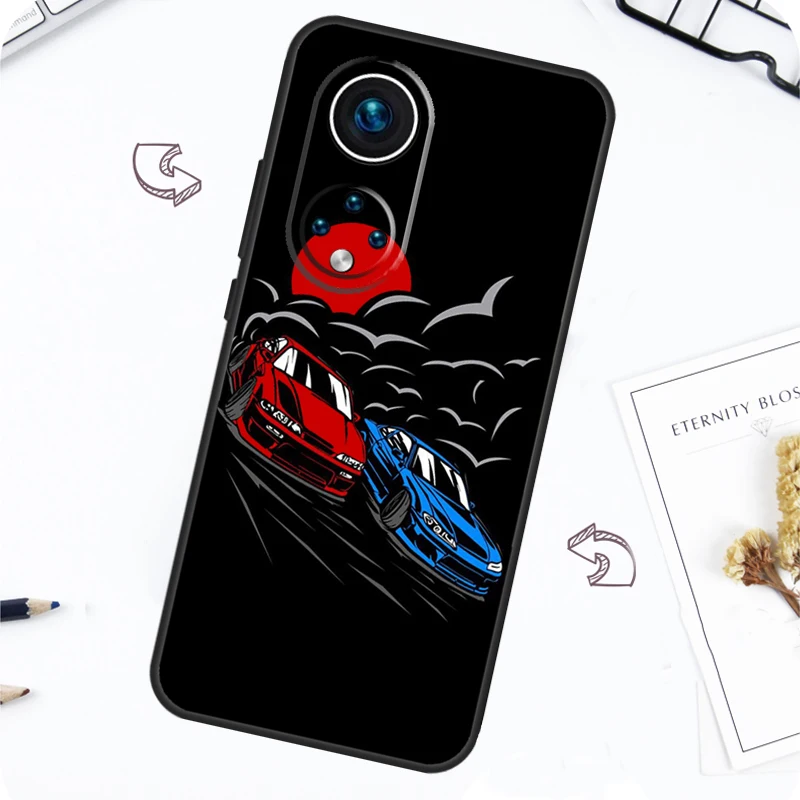 JDM Drift Car S13 S14 S15 Case For Huawei P30 P20 P40 Lite P50 Pro P Smart 2021 Nova 5T Honor X8 X9 50 70 80 Cover image 2