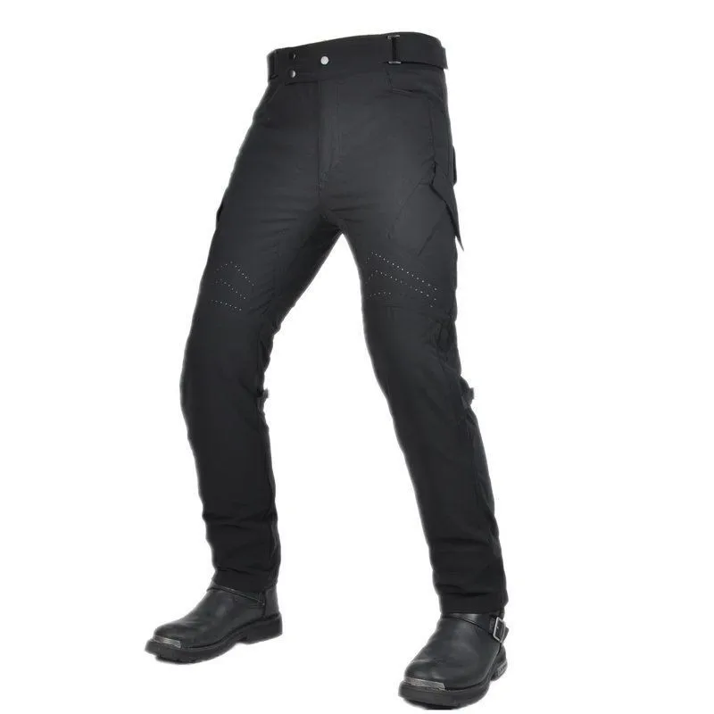 Summer Motorcycle Riding Pants Front&Rear Perforation Breathable Comfortable Touch Motocross Protection Trousers Reflective Safe