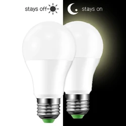 IP44 LED Sensor Bulb 10W 15W AC 85-265V Dusk To Dawn Sensor Light Bulb Day Night Light Auto ON/OFF LED Lamp For Home Lighting