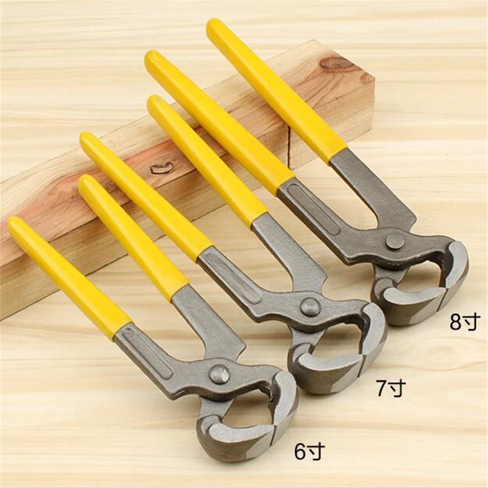 Pliers Nail Puller 8 Inch Jaw Pliers Nail Remover Shoe Repair Pliers Woodworking Flat Vise Tool