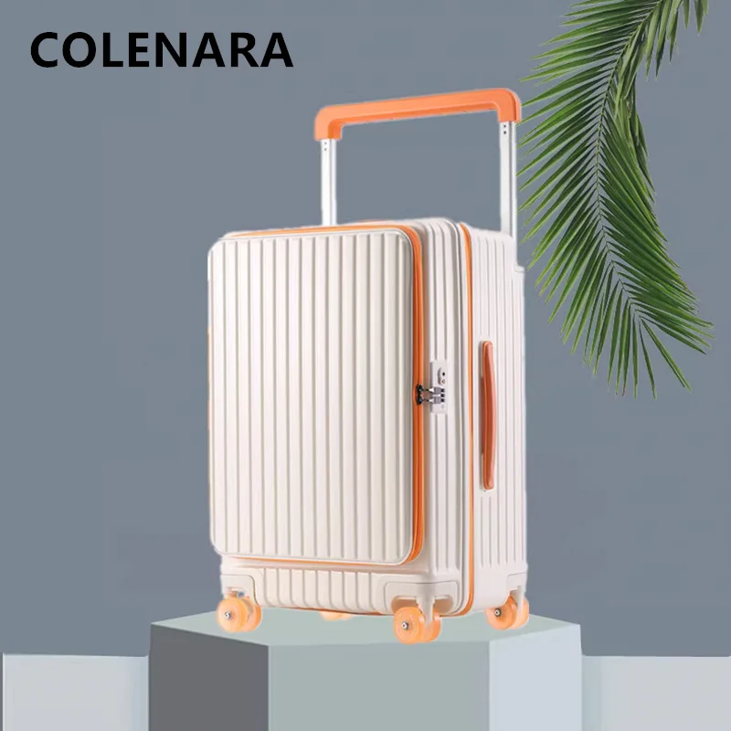 COLENARA Luggage Travel Bag Men Boarding Box Women Trolley Case 20