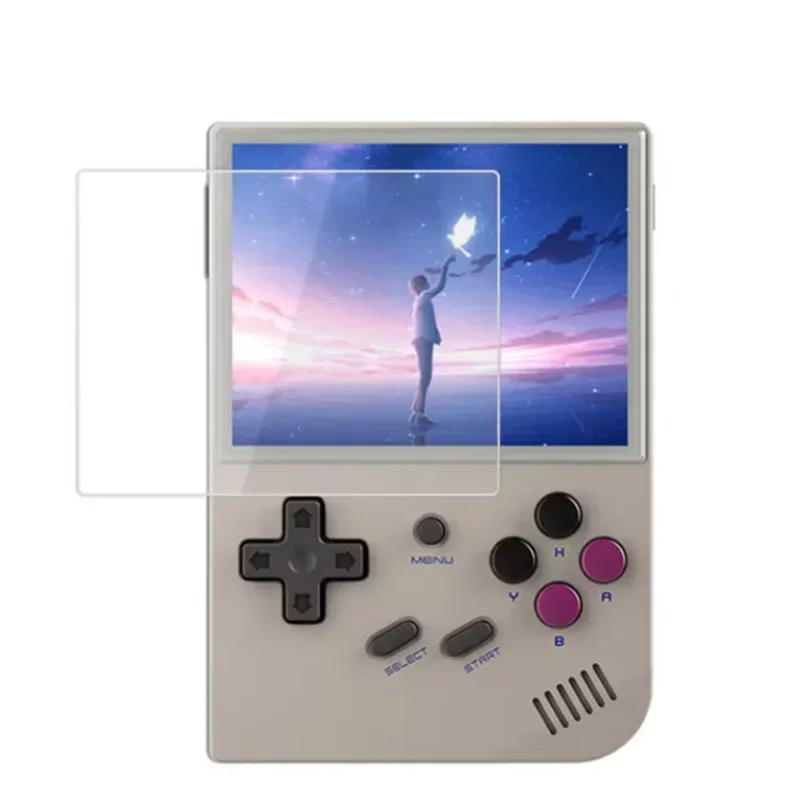 Película protectora de pantalla portátil RG35XX Plus, película protectora de pantalla de vidrio templado Anbernic RG35XX, accesorios para consola de juegos