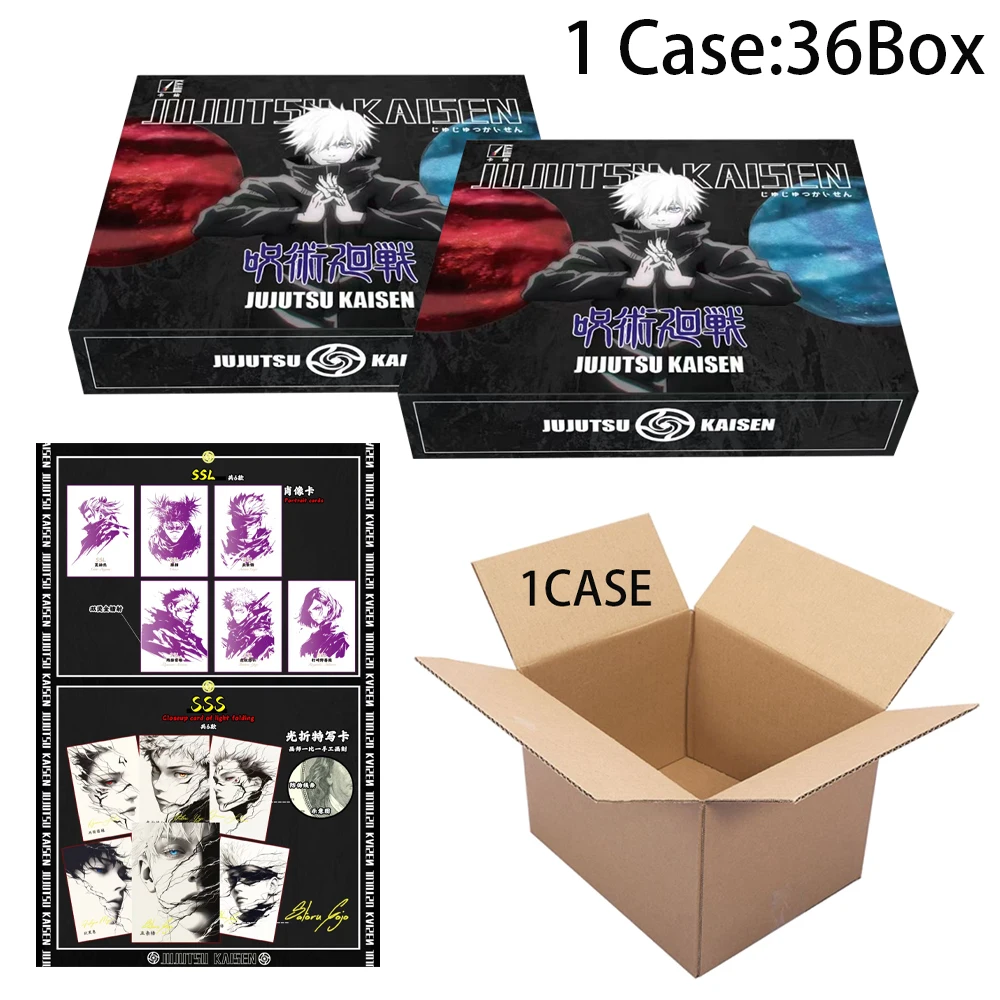 Wholesales Case Jujutsu Kaisen Cards KaDou Japanese Anime Booster Box Doujin dzieci Zabawki i hobby Prezent