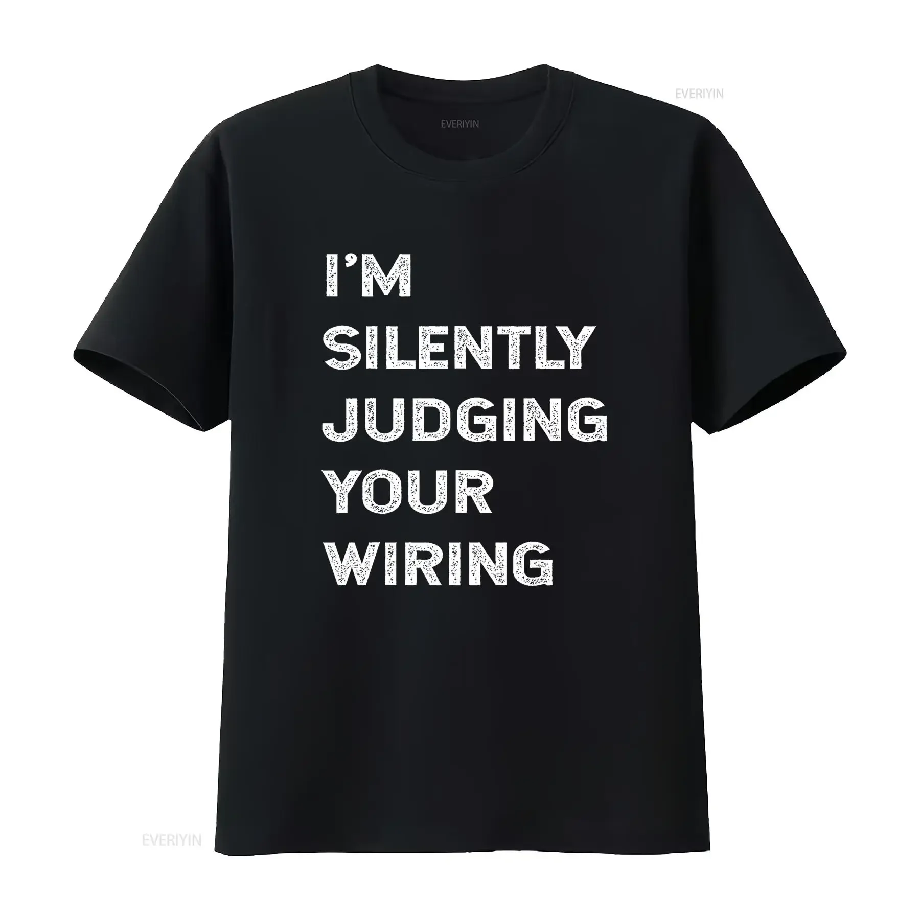 

Забавная футболка с цитатой электрика «Я могу судить вашей проводки», винтажная стираная повседневная мягкая удобная растянутая модная футболка