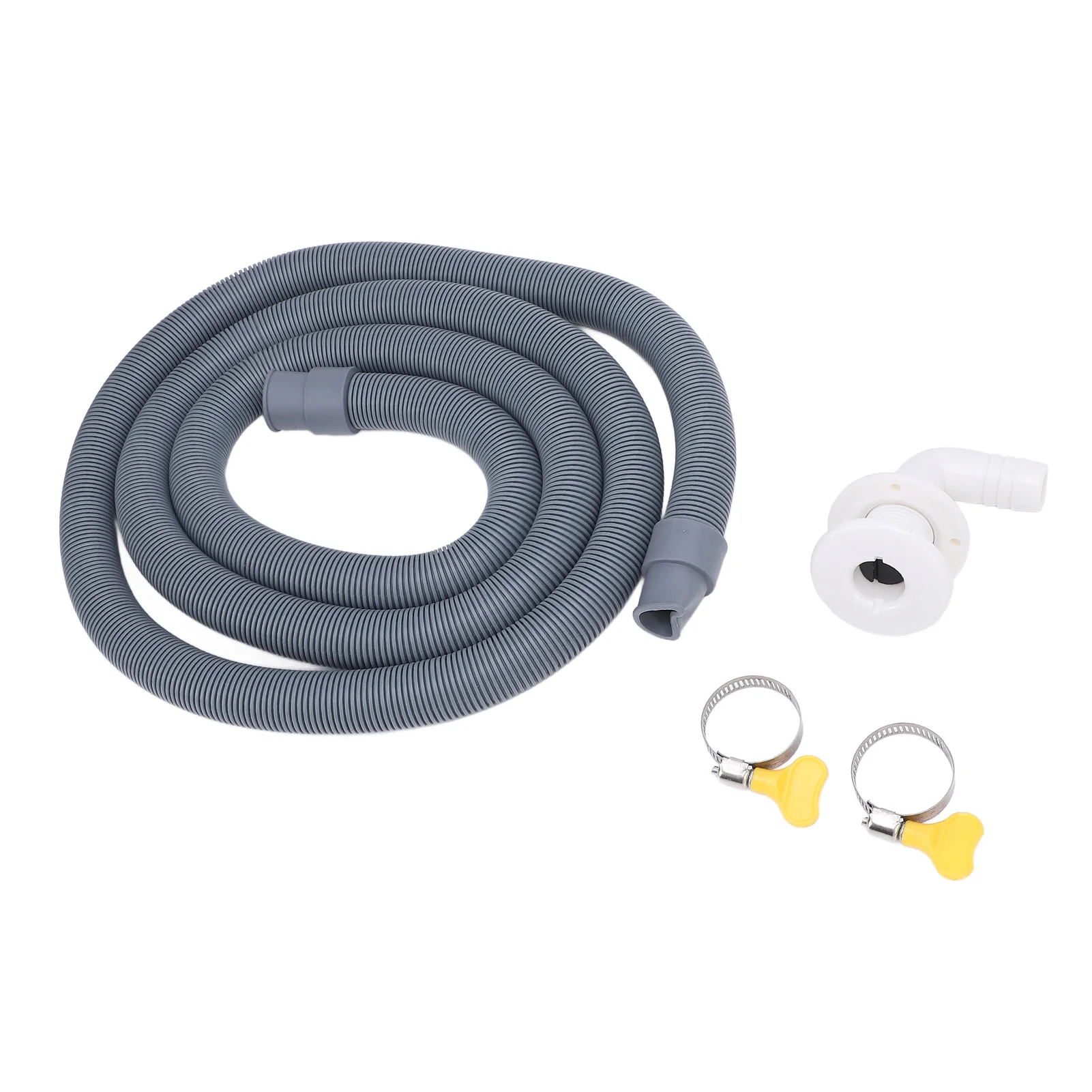750GPH Bilge Pump Installation Kit OEM 0.75in Dia 6.56ft Hose 90 Fitting Check Valve White Marine Part
