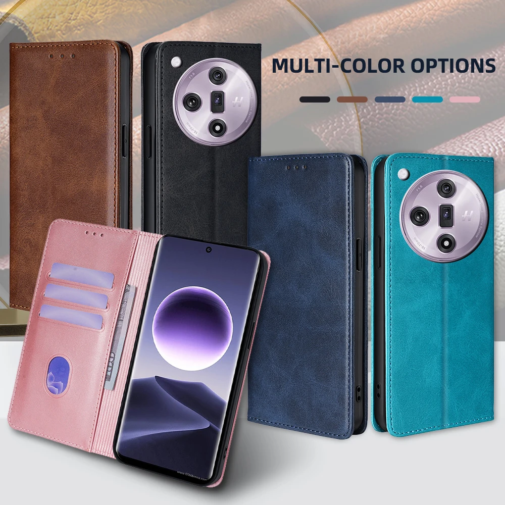 GEFENIS Protection Magnetic Flip Phone Case For OPPO Find X7 X6 X5 X3 Pro X5 Ultra X2 Lite Neo Leather Book Case With Cover Stan