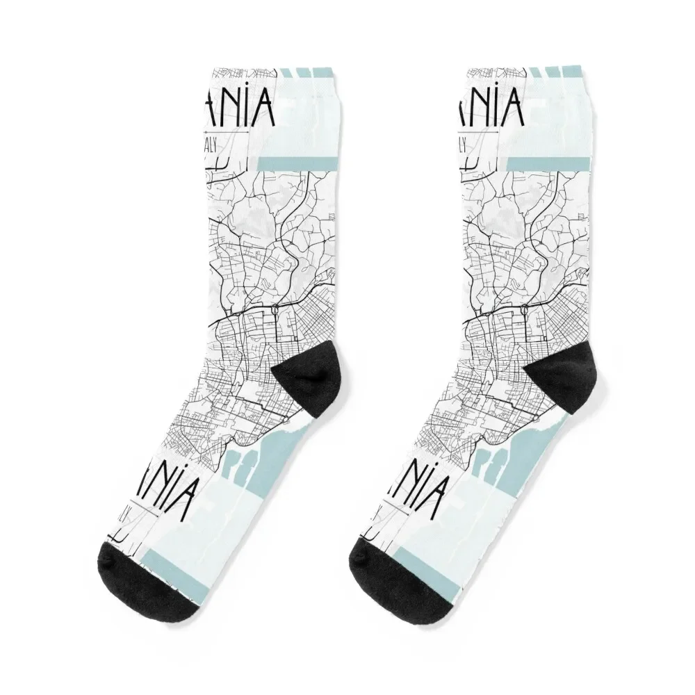 

Catania Italy Map Socks designer crazy FASHION Socks Man Women's