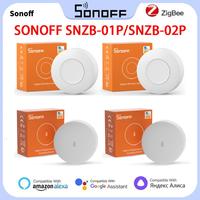 SONOFF SNZB-01P/SNZB-02P Zigbee Wireless Switch SNZB-01P Small Zigbee Wireless CR2477 Control Multiple Device Smart Switch