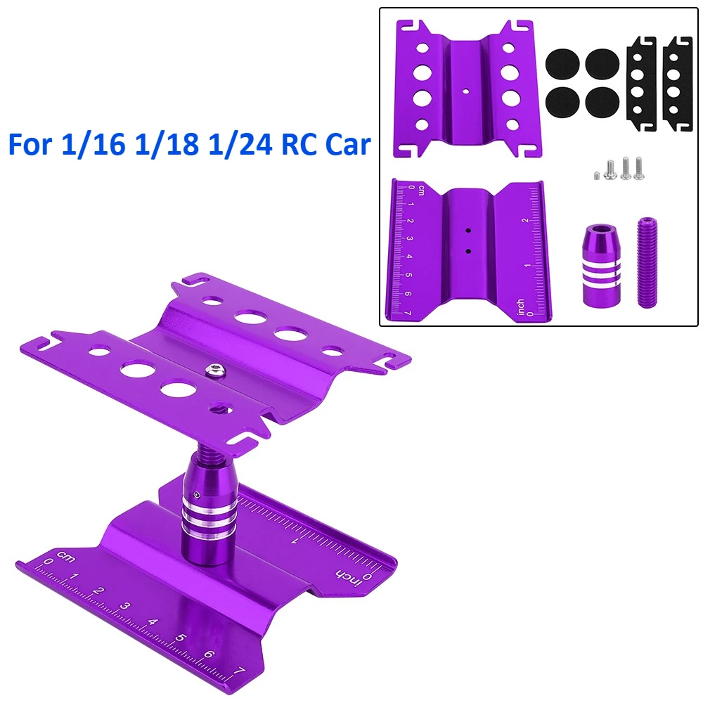 RC Auto's Gereedschap Verhogingswerkstandaard Montageplatform 360 Graden Draaibaar Reparatiestation voor 1/8 1/10 1/18 1/24 Buggy Crawler Auto