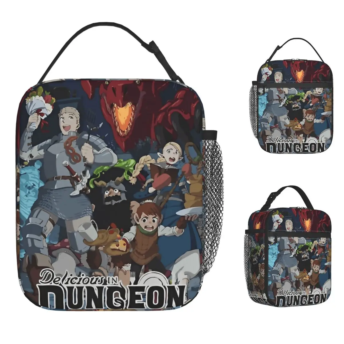 

Delicious In Dungeon Lunch Bag Portable Lunch Box Women School Custom Cooler Bag Fashion Waterproof Thermal Lunch Bags