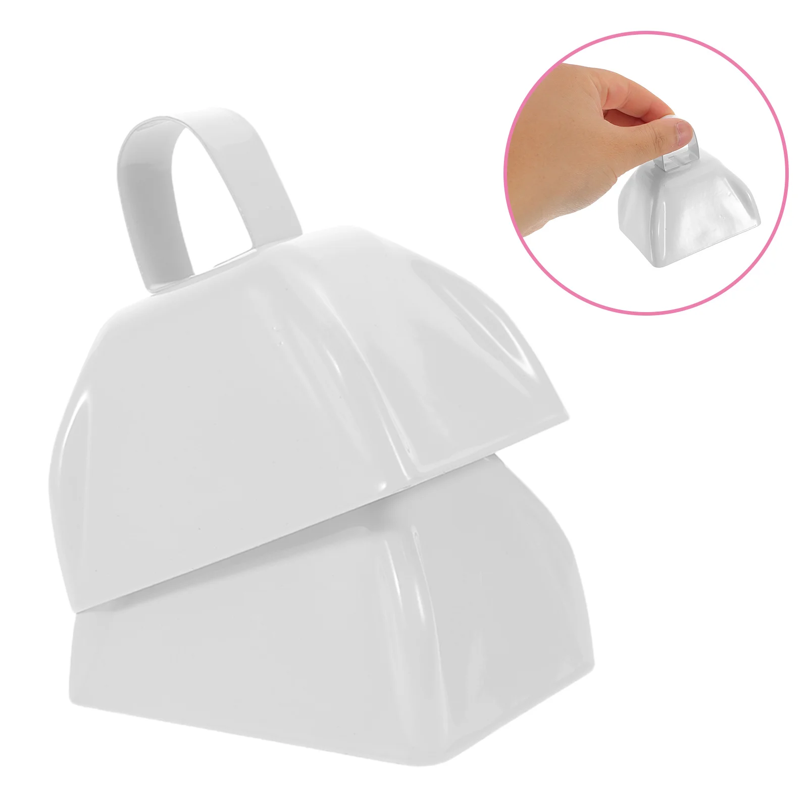 

2Pcs Metal Cowbells Loud Handheld Noise Makers for Football Games Cheering Sports Events Gatherings Bells for Football