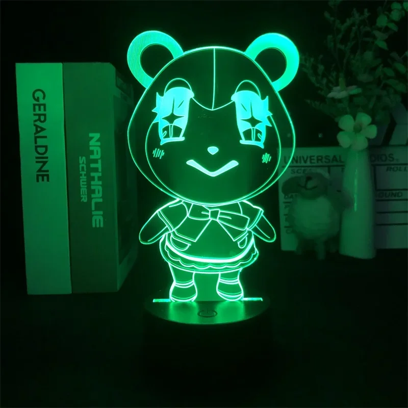 Led lampka nocna lampa nocna z budzikiem Judy Animal Crossing nowe horyzonty gra projektor dla chłopców z odległym Dropshipping