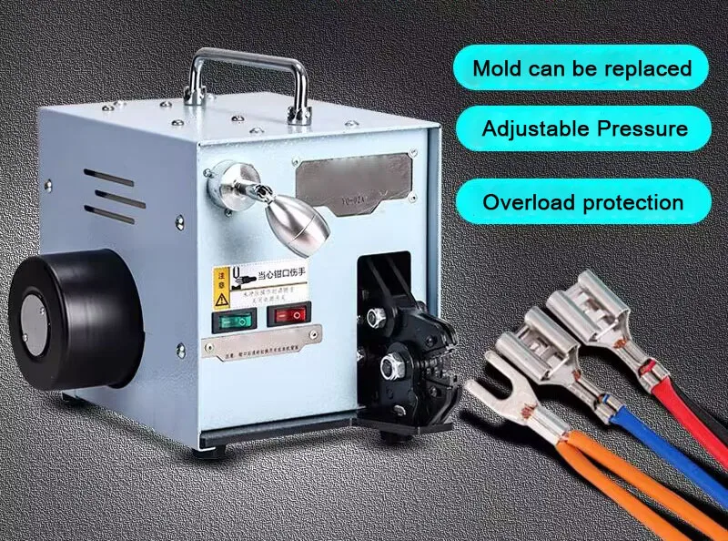 

Electric cold pressing Terminal machine 0.08-6mm2 Terminal Crimping machine Tubular insulated Copper Terminal Crimping pliers