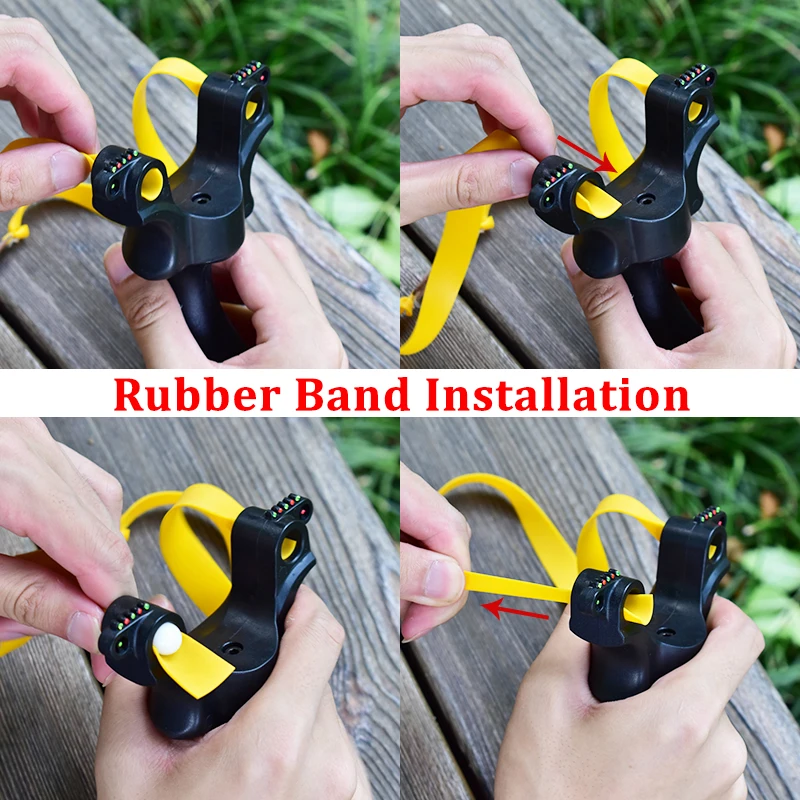 Outdoor Hand Tools Shooting Toys Slingshot Use Rubber Band Shooting Resin Material Catapult