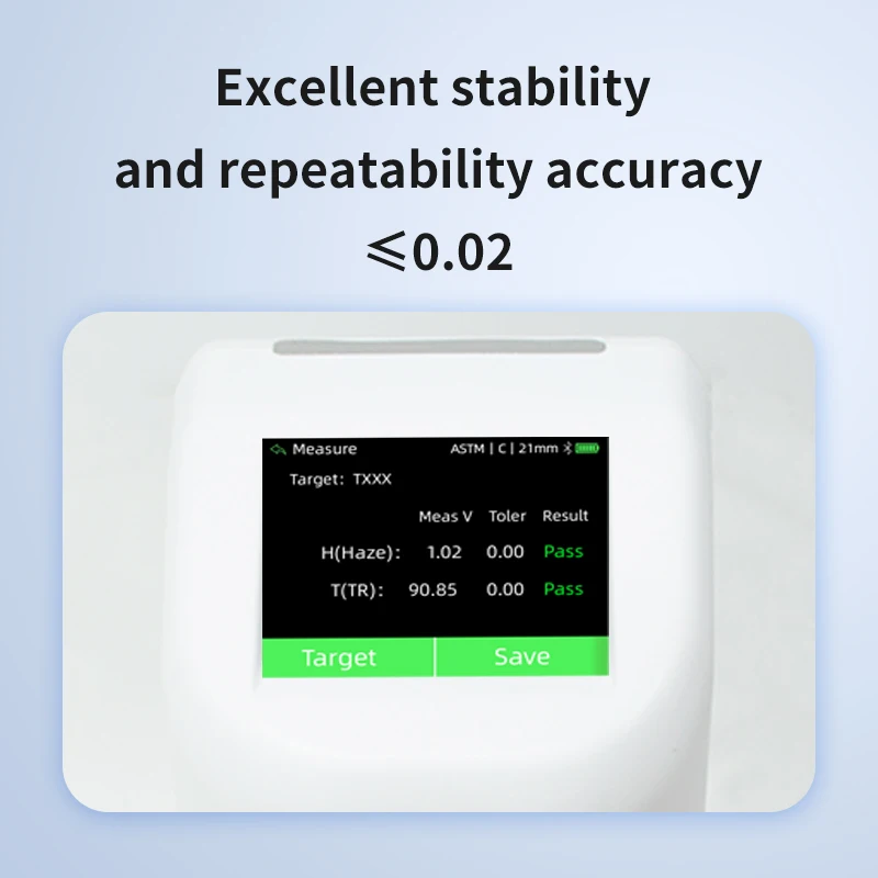 Portable Transmittance Haze Meter DH Series,Range 0-100%,Applied to Thin Films, Glass,Diffusion Plate,Aperture Switchable