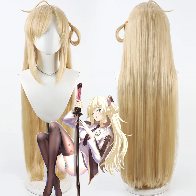 

Yu-Gi-Oh Sky Striker Ace - Raye Cosplay Wig 90cm Long Yellow Heat Resistant Synthetic Hair Halloween Carnival Party Costume Wig