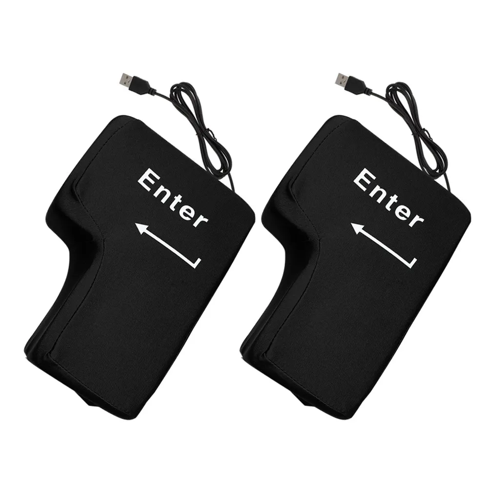 

2 шт. больших эргономичных подушек для клавиши Enter из мягкого пеноматериала для USB-подключения, снятия стресса и комфорта на рабочем столе