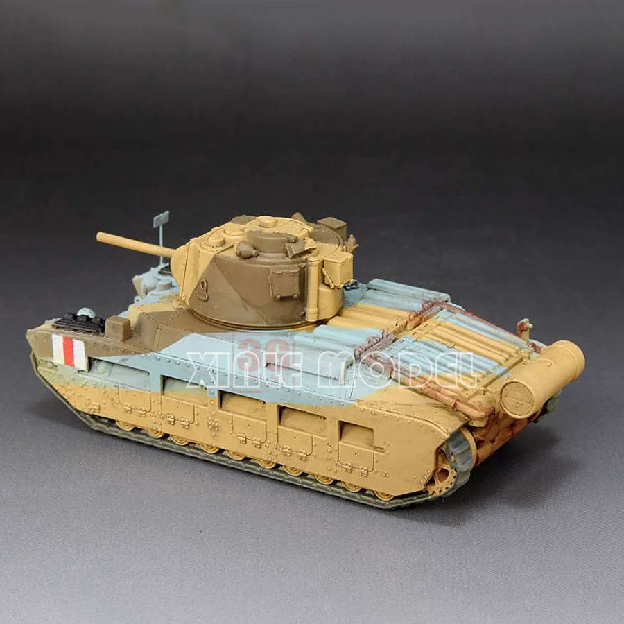 Kit de modelo de tanque montado de plástico modelo S PS720057 Matilda II Suporte próximo 2 kits de construção rápida por caixa 1/72