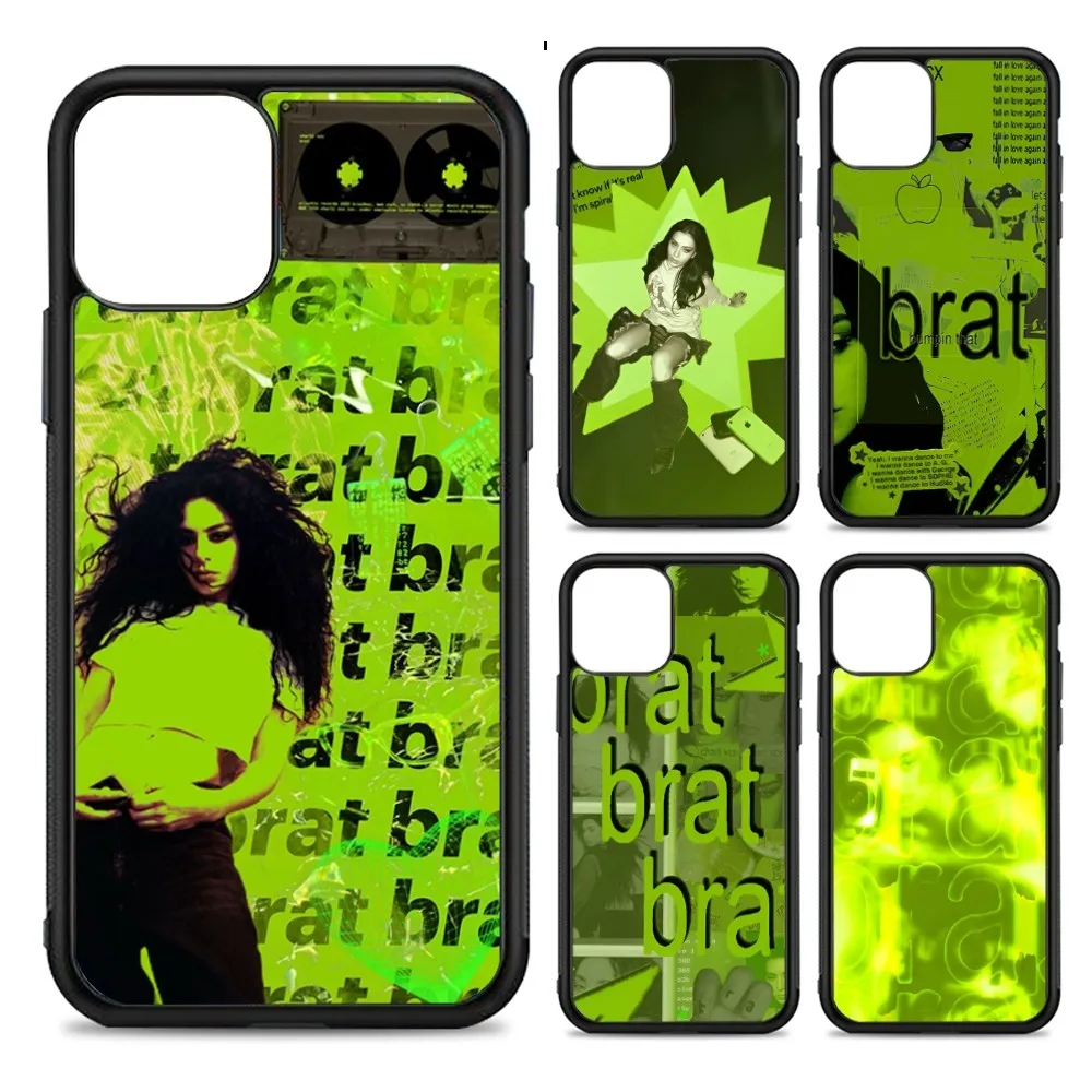 

C-Charli X-XCX BRAT Phone Case Silicone PC+TPU For Samsung S10 20 30 22 23 24 Plus Lite Ultra Cover