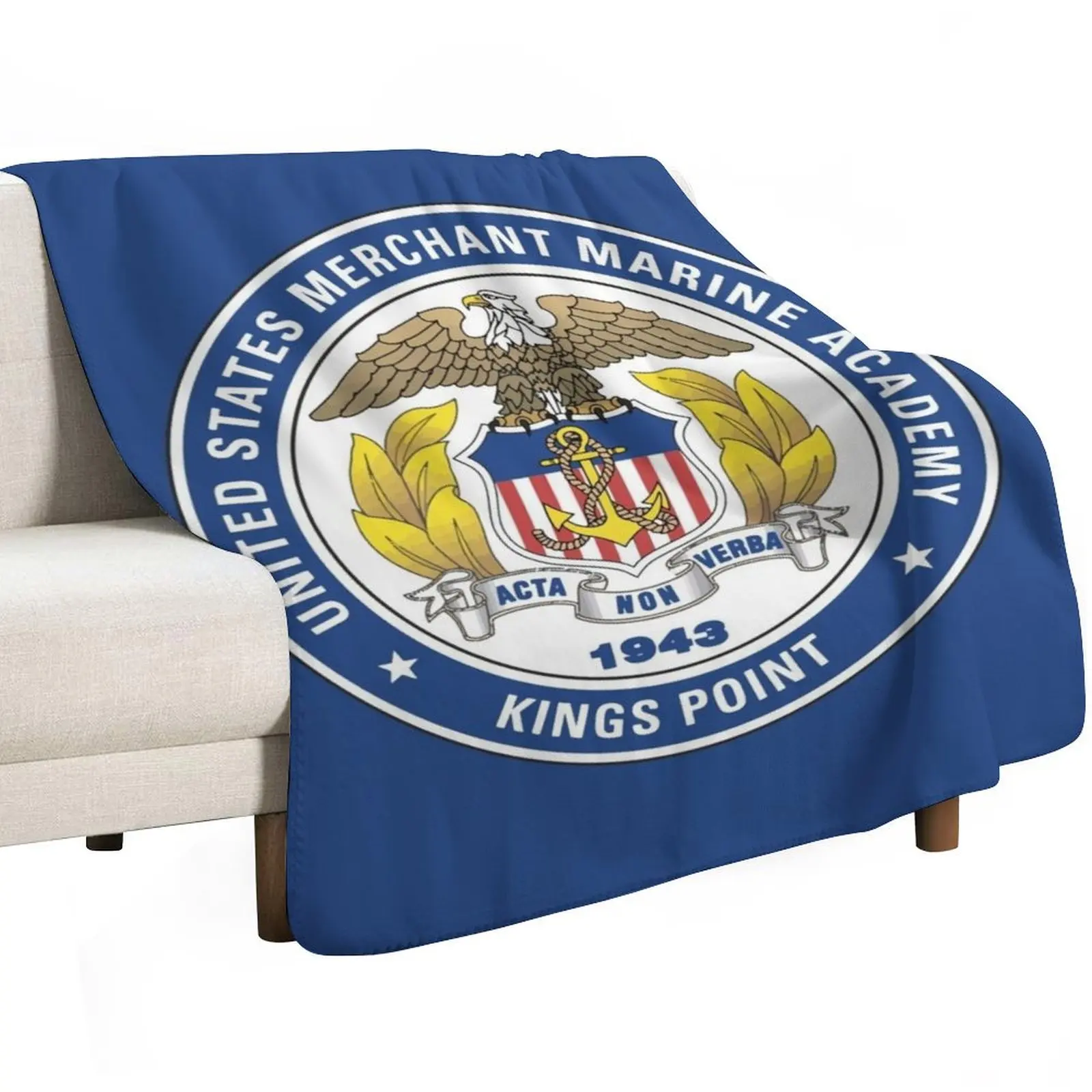 United States Merchant Marine Academy? Throw Blanket Large bed plaid Weighted Soft Plaid warm for winter Baby Blankets