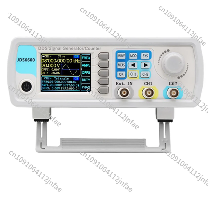

JDS6600 15MHz Dual/2-Channel DDS Signal Generator Signal Source Frequency Meter Function Arbitrary Waveform Generator Counter